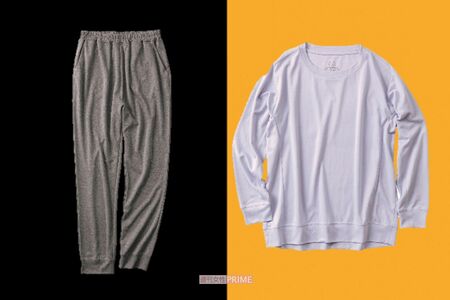 レディースメディヒール（R）ルーム長袖シャツ、ロングパンツ　各1900円／ワークマン