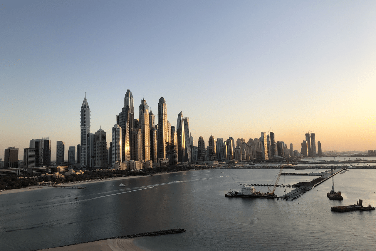 いま、ドバイで最注目のエリア・ドバイマリーナ（写真提供/倉沢さん）