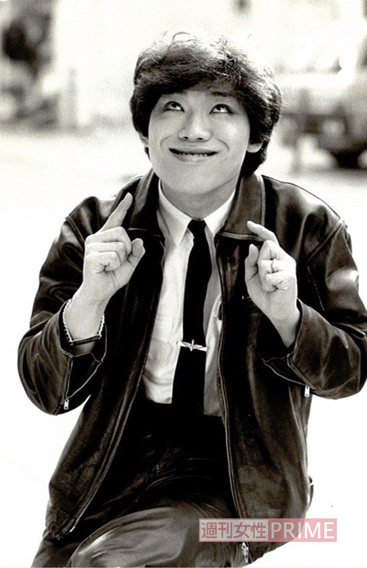 デビューしたてのころのコロッケ。その当時には珍しい、メイクをしていることも話題となった