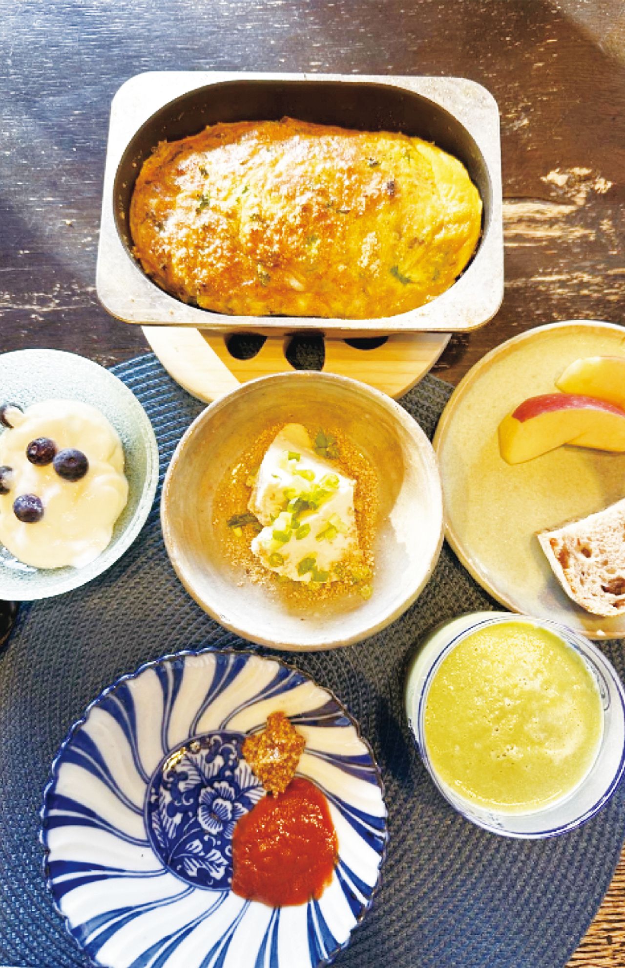 鎌田先生の朝食メニュー　撮影／吉濱篤志