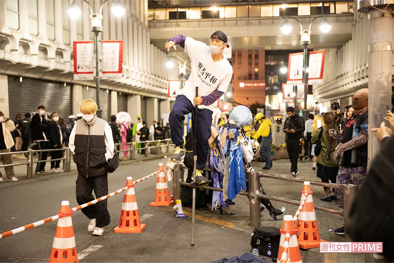 渋谷ハロウィーンの様子（2022年10月31日撮影）
