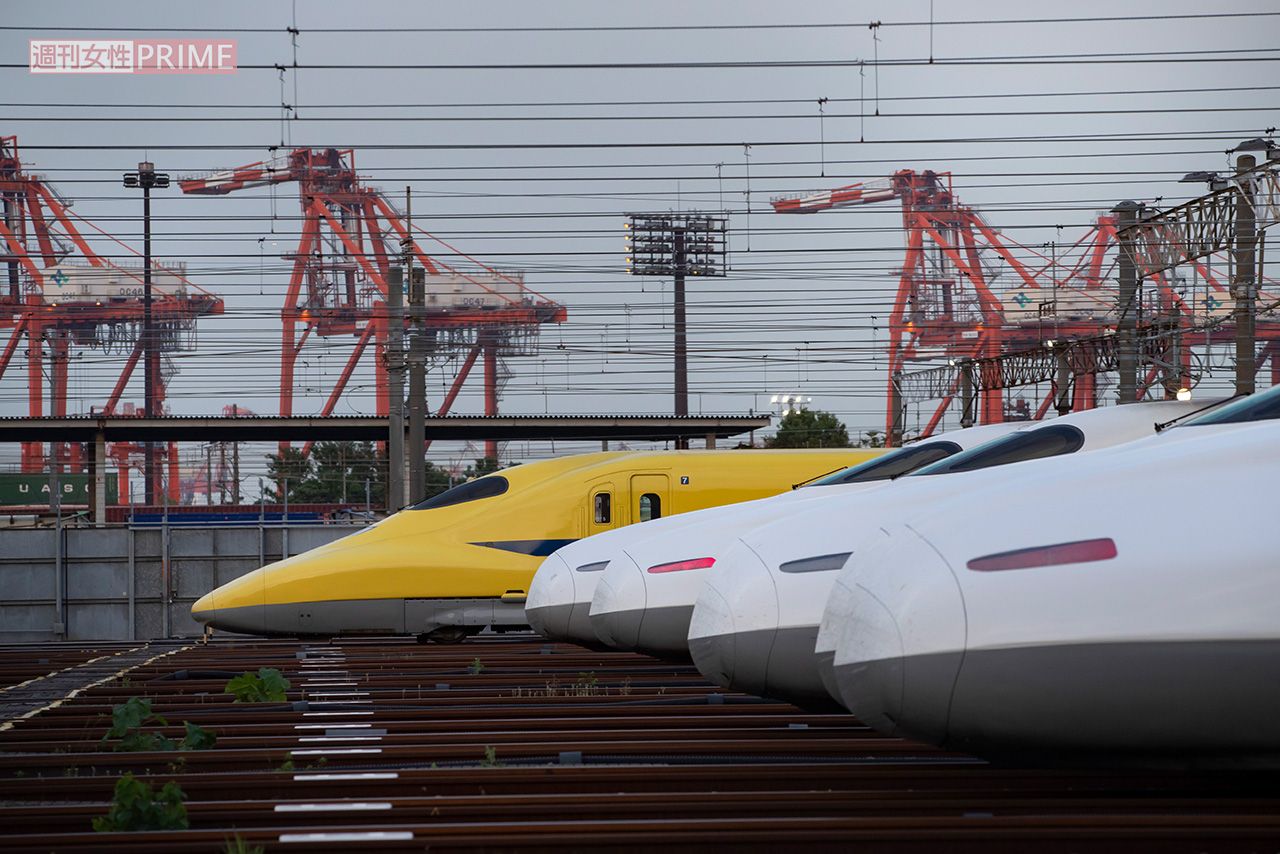 東海道新幹線とドクターイエロー　撮影／編集部