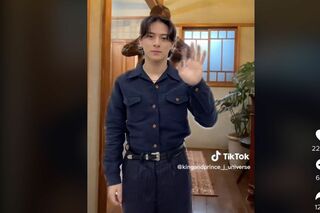 永瀬廉が出演のドラマ『夕暮れに、手をつなぐ』のEDに合わせて踊る平野紫耀（King & Princeの公式TikTokより）