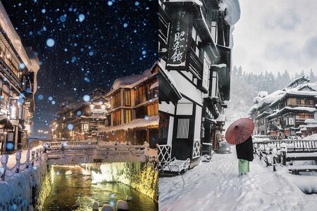 雪の積もった温泉街の美しさが話題となり、冬の観光地として高い人気を誇る