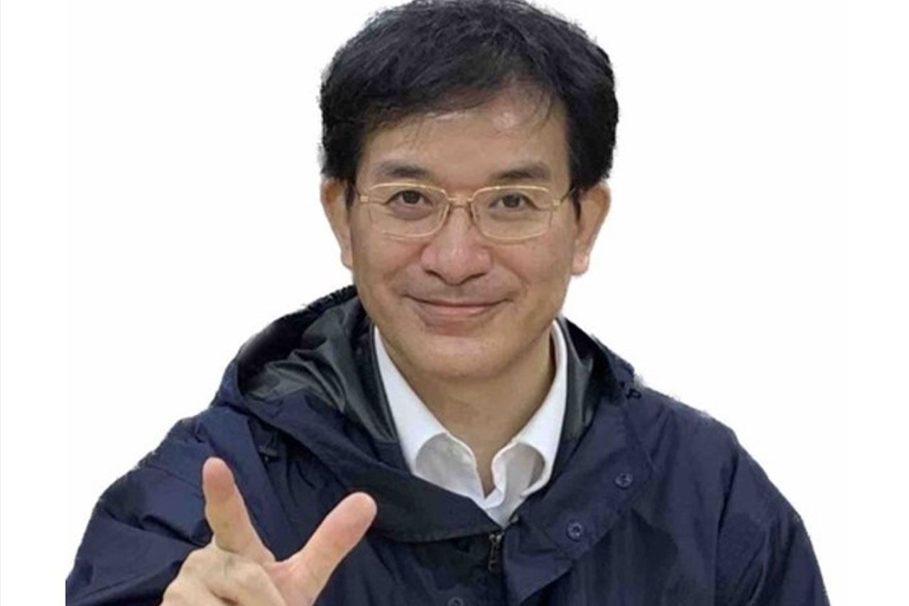 公選法違反の容疑で逮捕された田淵正文容疑者