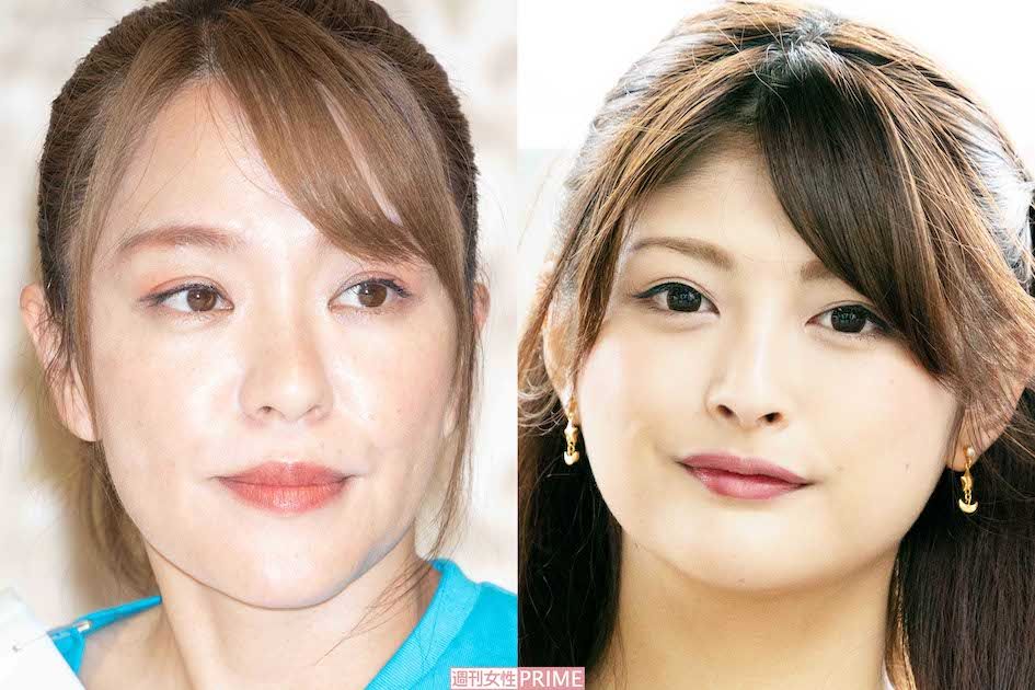 今井絵理子参議院議員（左）と新藤加菜港区議会議員（右）