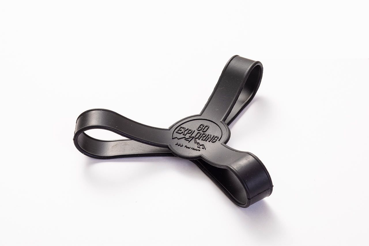 セリア 食器バンド 食器類をバンドで留めておくだけで、持ち物の整理に手間取らなくてすむ