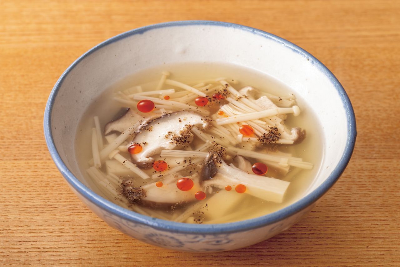 きのこの酸辣湯（サンラータン）