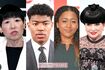 写真左から和田アキ子、八村塁、大坂なおみ、黒柳徹子
