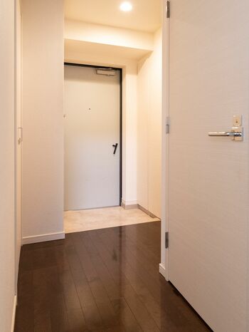 防災的には何もない玄関が正解。つまずくおそれがあるので玄関マットもナシ。靴ベラも凶器になるので使わないときはしまっておく