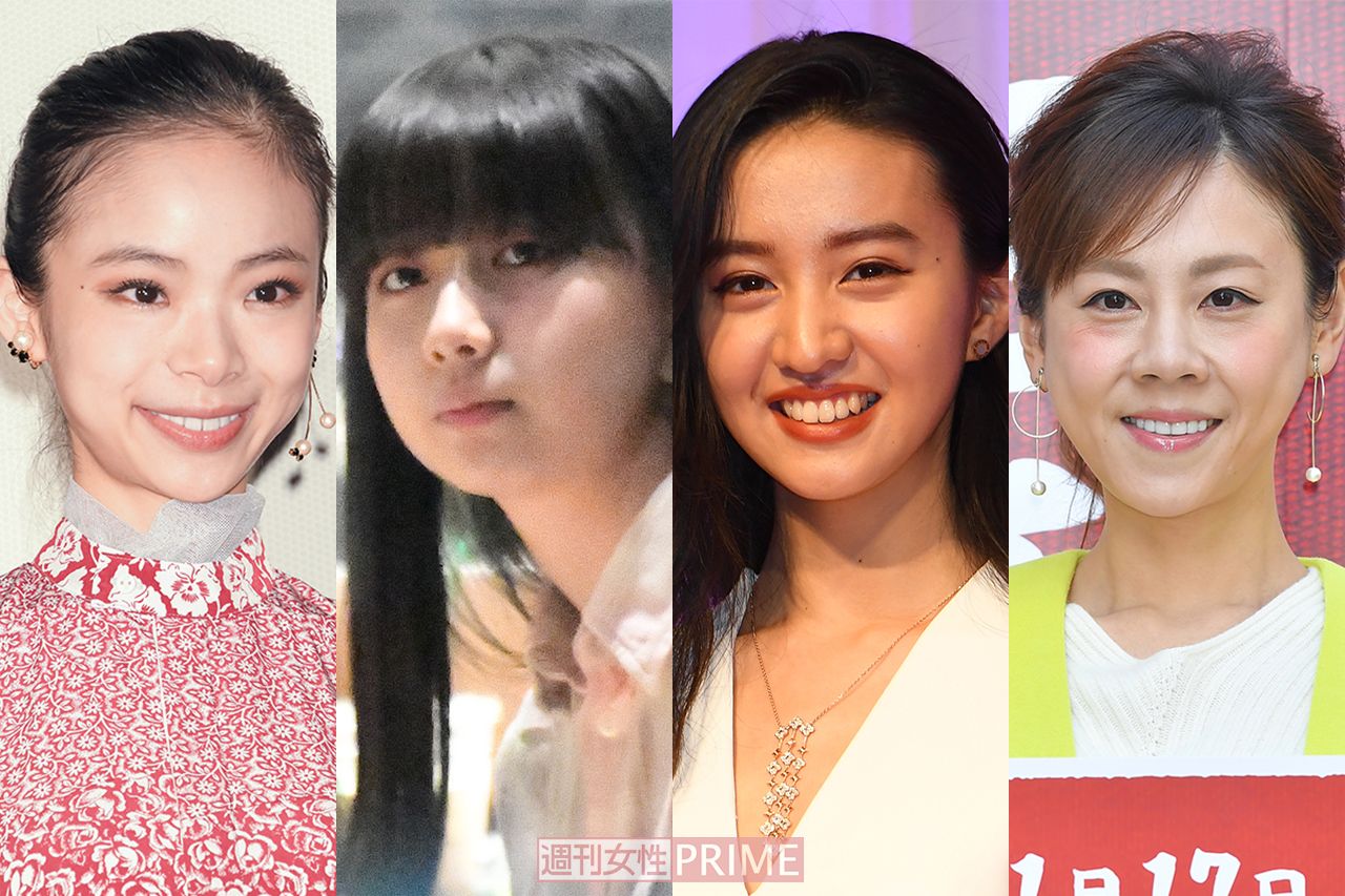 左から趣里、Cocomi、Koki,、高橋真麻
