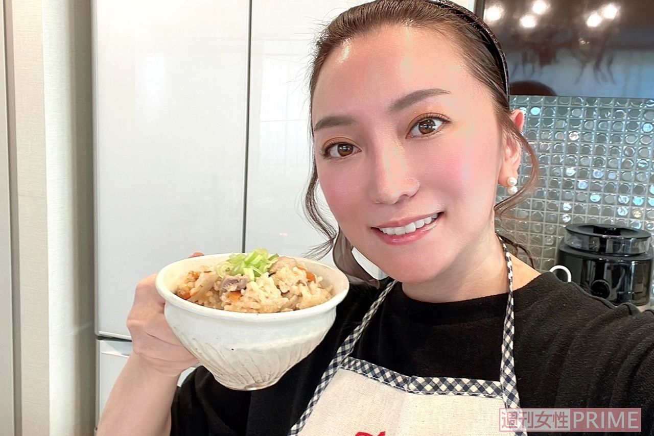 みその炊き込みご飯を作りましたよ～　写真提供／加藤綾菜