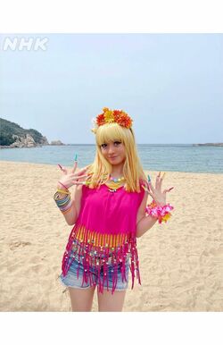 連続テレビ小説『おむすび』で話題となった橋本環奈のギャル姿（番組公式Xより）