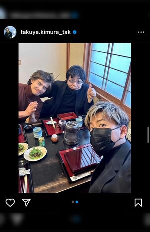 伊藤英明、大友啓史監督とともに。木村拓哉はうな重、伊藤は特上うな丼をセレクト