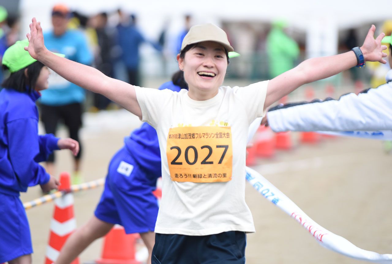 2018年4月15日、フルマラソンを完走した奈央さん
