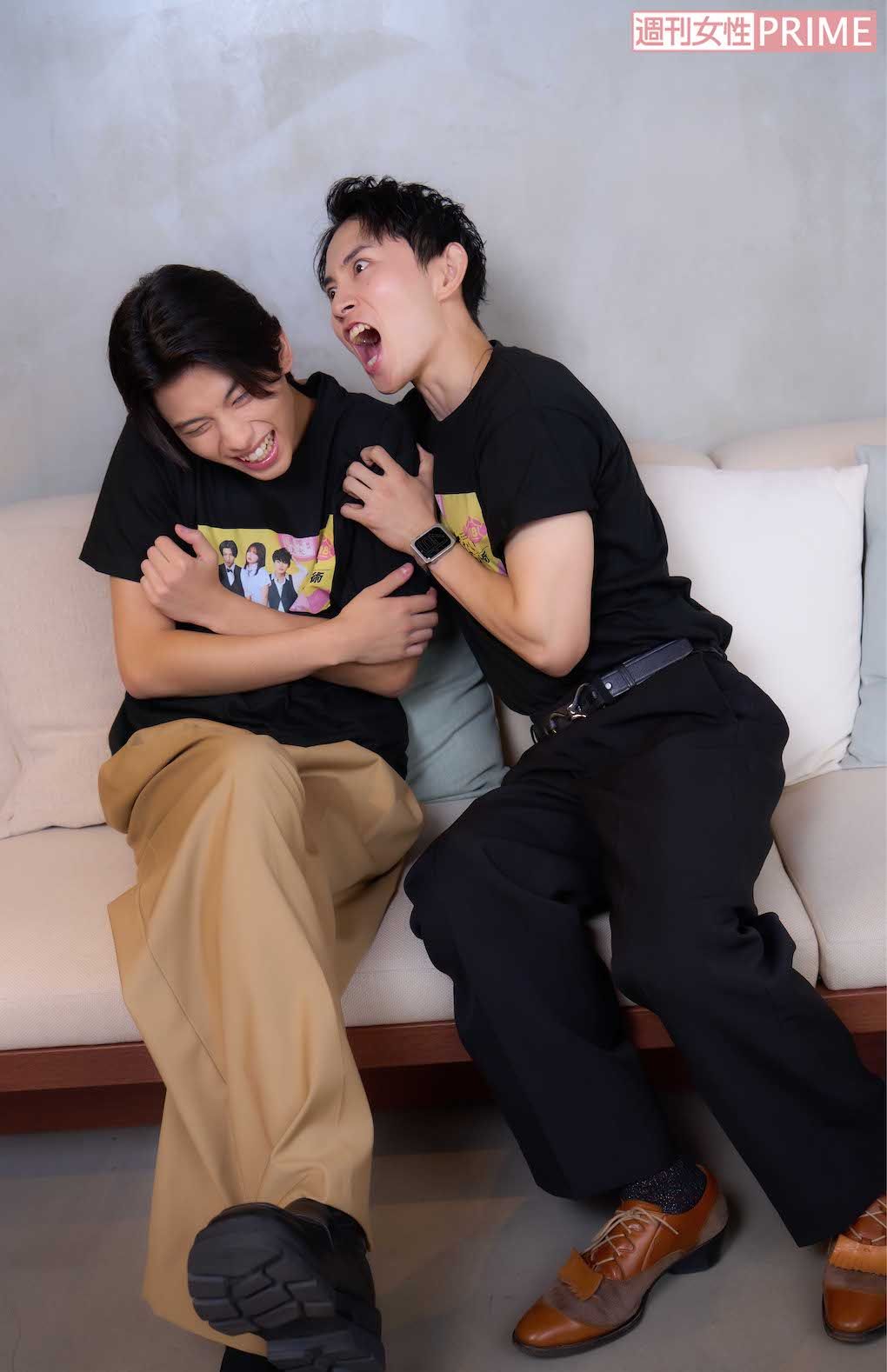 共演前から知り合いだったという倉須洸と石津我聞