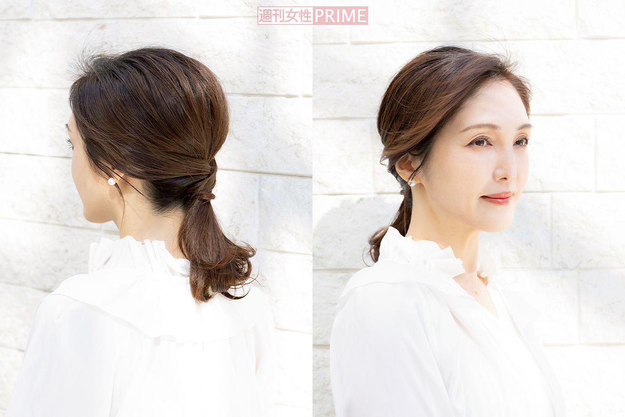 Style2「ひとつ結び」　撮影／矢島泰輔