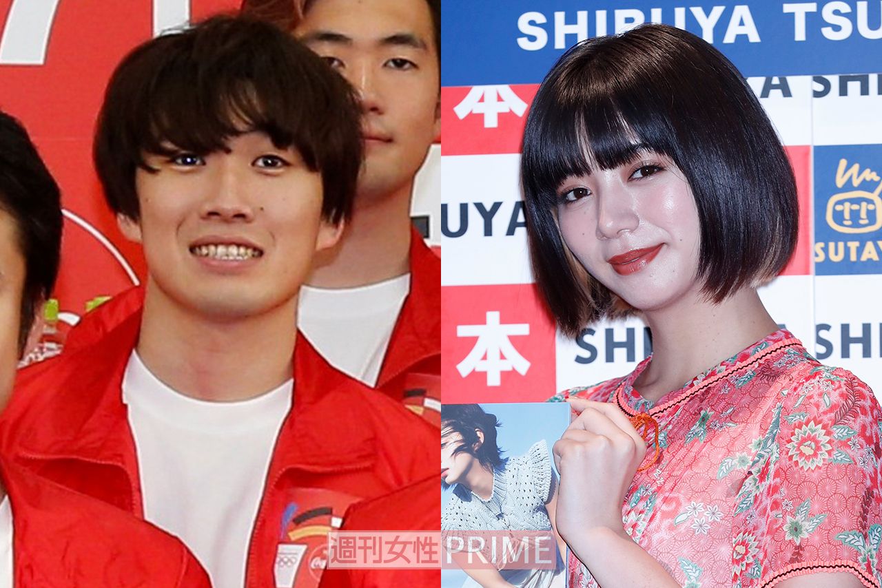 （左から）水溜りボンド・カンタと池田エライザ