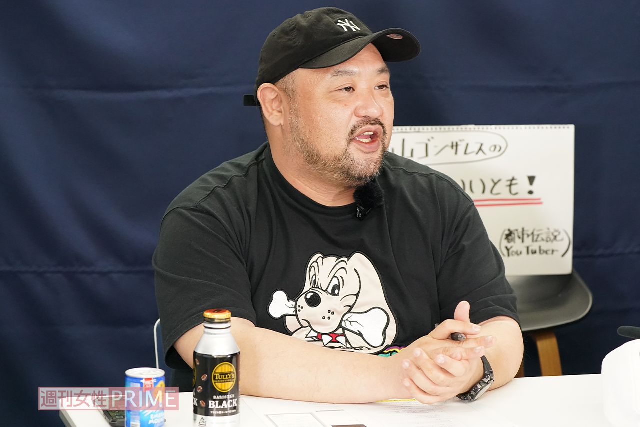 生配信中の丸山ゴンザレス氏　撮影／北村史成