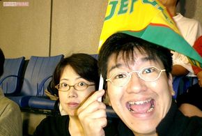 稚子さんは元・サッカー誌の編集者。2人でよくJリーグ観戦もした