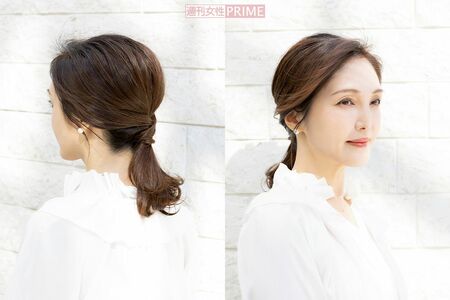 Style2「ひとつ結び」　撮影／矢島泰輔