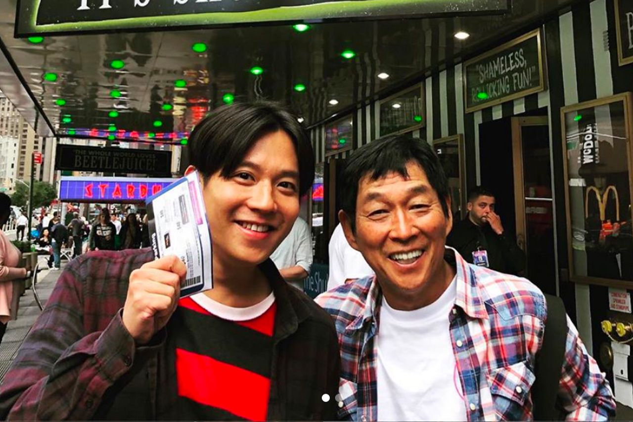 小出恵介と明石家さんま（@kaykoideより）