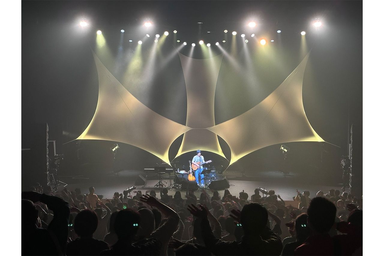 山崎まさよしが公式Xに投稿した神奈川県座間市で行われたツアーの様子