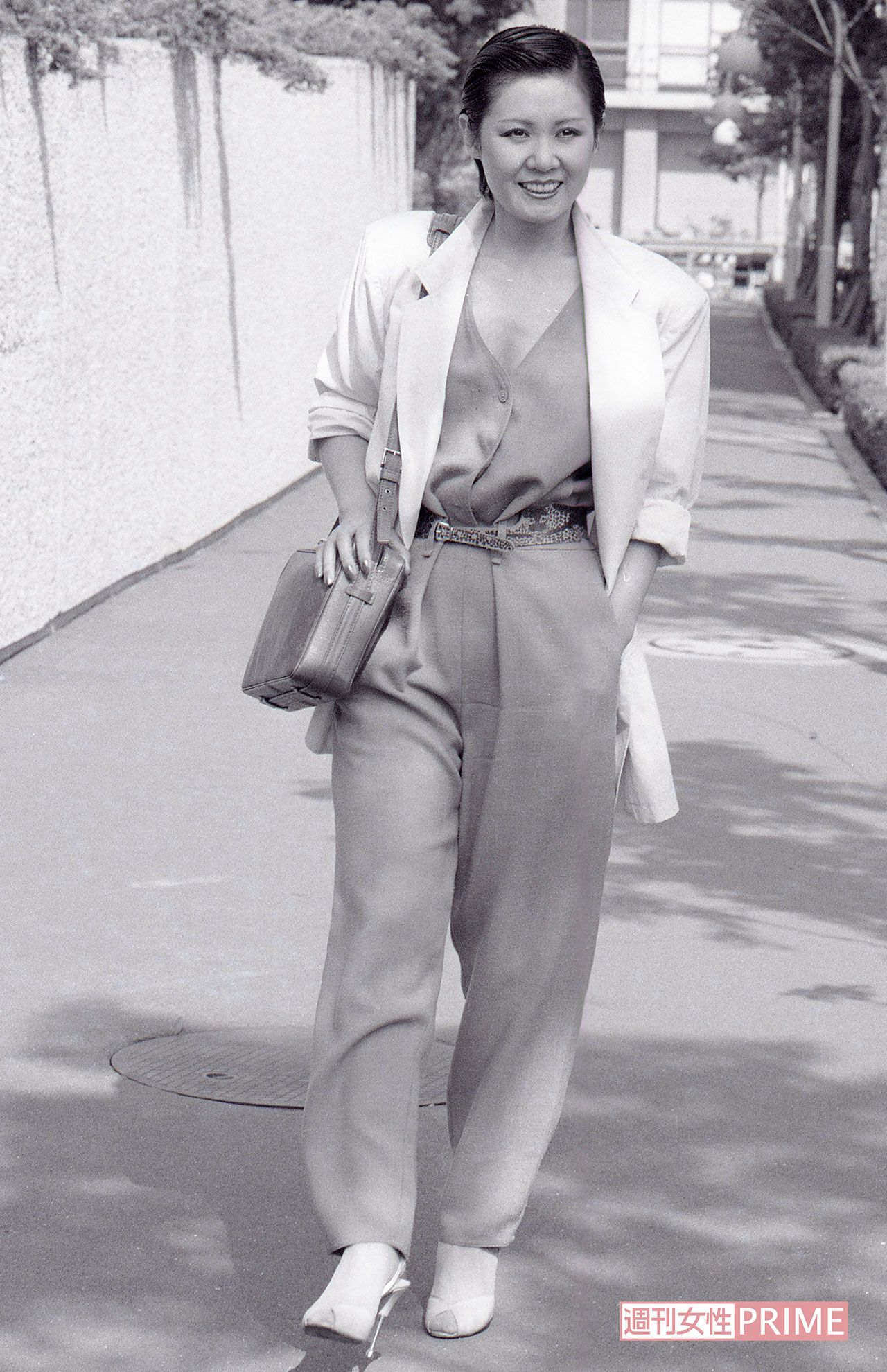 梓みちよさん。’80年の取材時には髪を短くしてイメージチェンジ