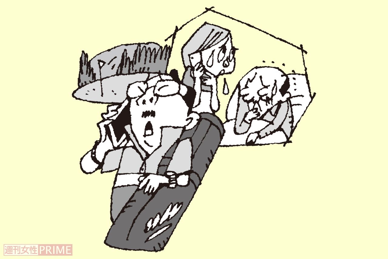 「休みの日はゴルフに行くから」と休日の臨時往診をいやがる在宅医も！イラスト／小島サエキチ
