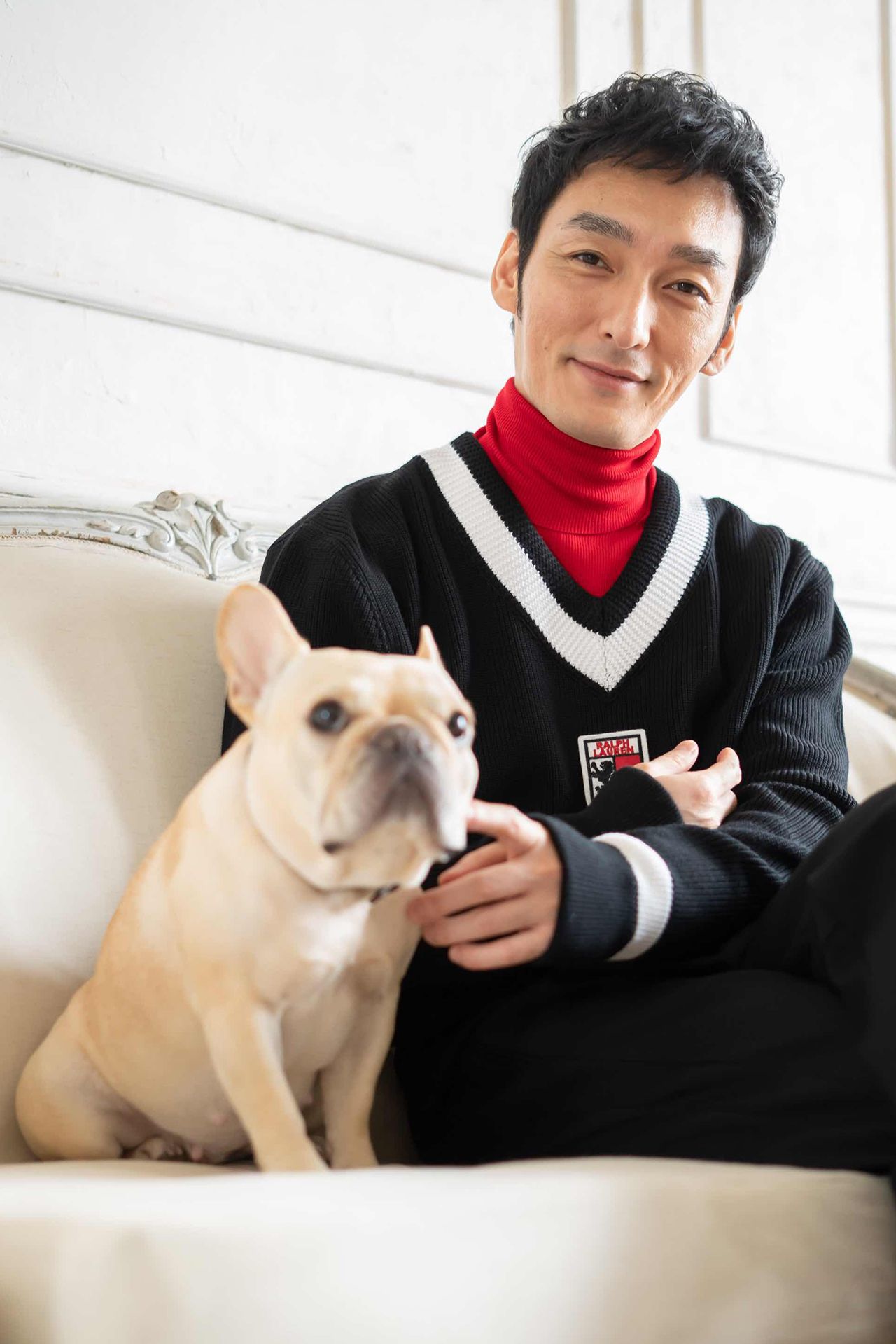 草なぎ剛と愛犬・クルミちゃん（'19年）　撮影／アライテツヤ