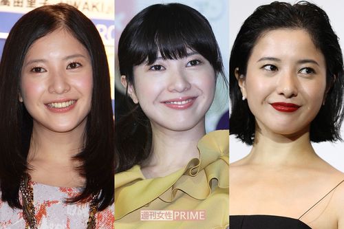 吉高由里子（写真左から20歳、25歳、29歳）