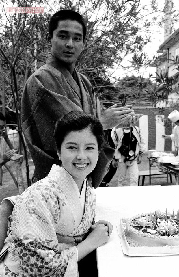 1985年のNHK朝ドラ『澪つくし』のヒロインを演じた沢口靖子、共演の川野太郎