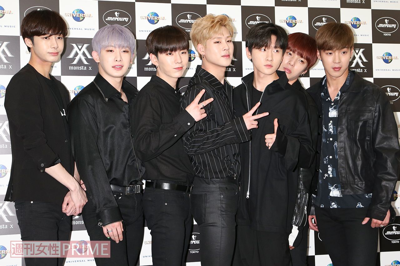 2017年5月に日本デビュー会見を行ったMONSTA X