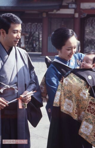 十代目市川海老蔵・希実子夫妻_長男（堀越寶世)お宮参り