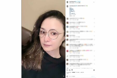 現在の国生さゆり（本人インスタグラムより）