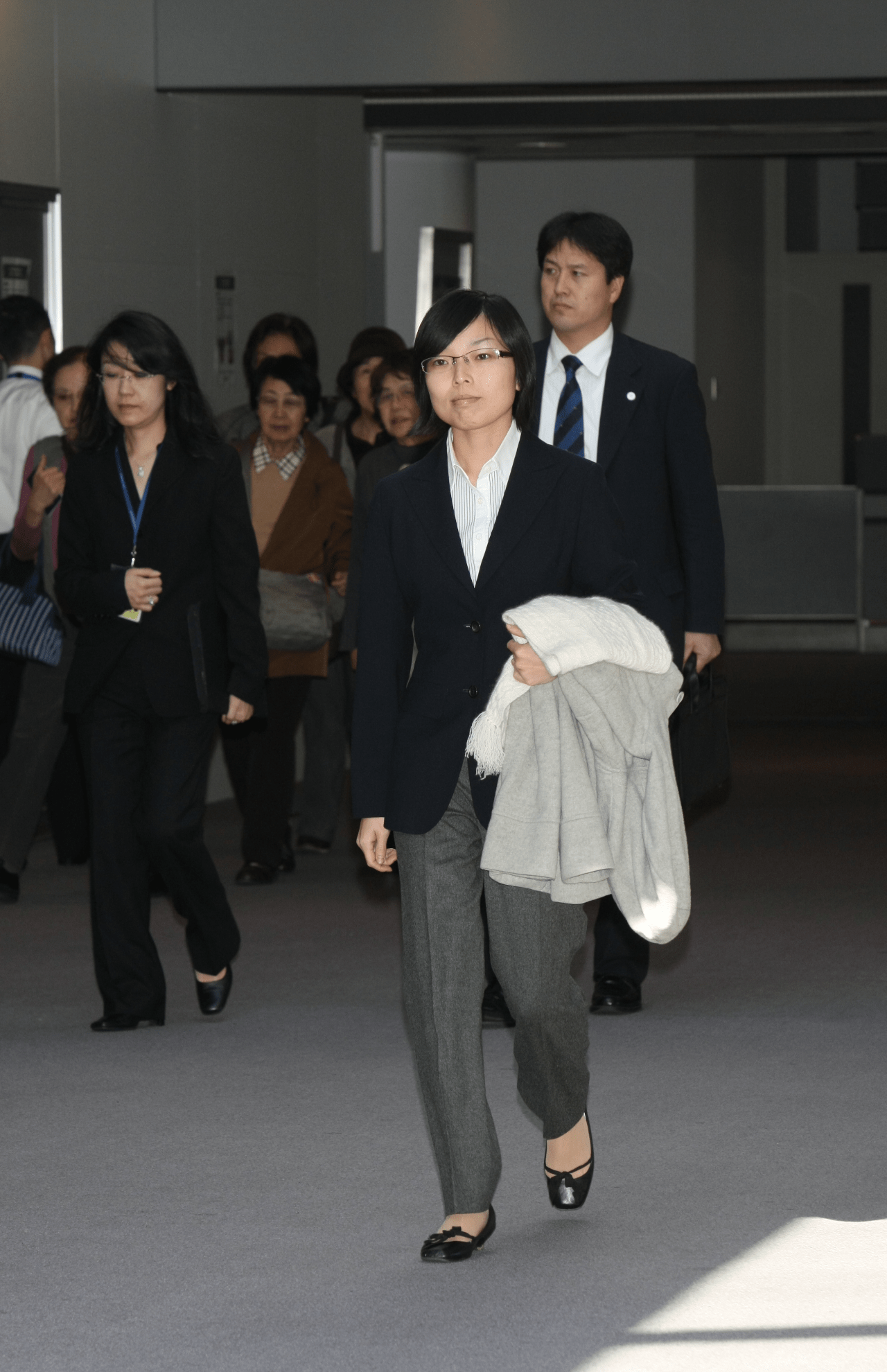 2008年10月28日、イギリスへの留学から一時帰国された彬子さま（成田空港）　撮影／下宮信敏