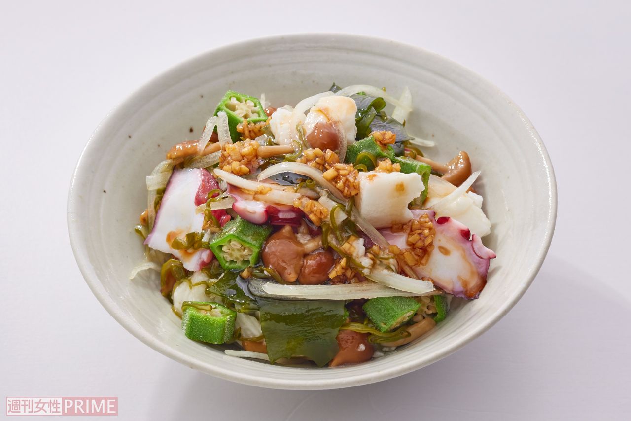 たこと海藻のねばねばサラダ　撮影／廣瀬靖士