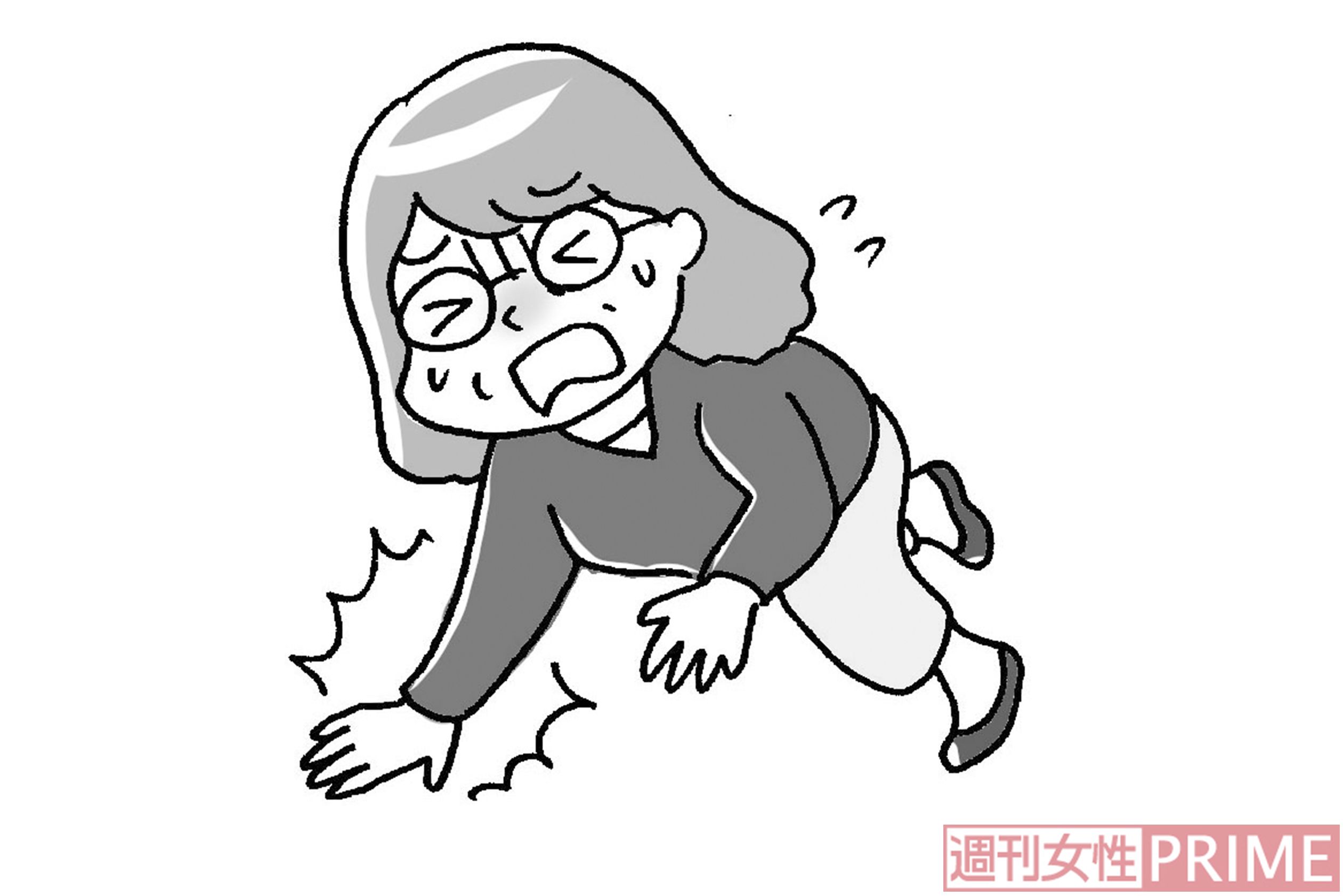 50歳以上の女性2人に1人が重篤な骨折をしやすい　イラスト/赤松かおり