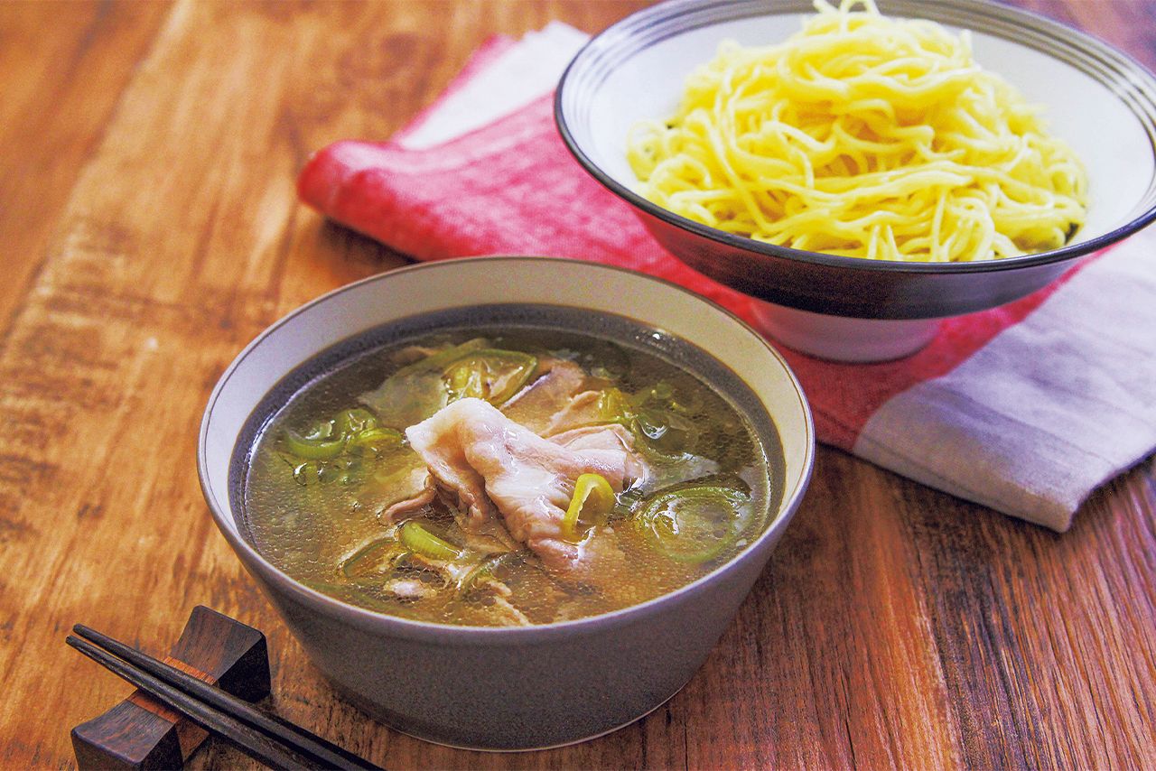 ねぎ豚うま塩だれつけ麺