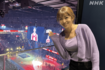 Bリーグオールスターゲーを予告した中川アナ(NHKサンデースポーツ公式Xより)