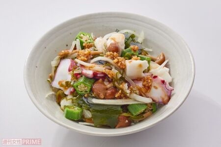 たこと海藻のねばねばサラダ　撮影／廣瀬靖士