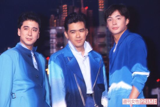 少年隊の3人。それぞれ特徴の違う顔立ちで人気が分かれた