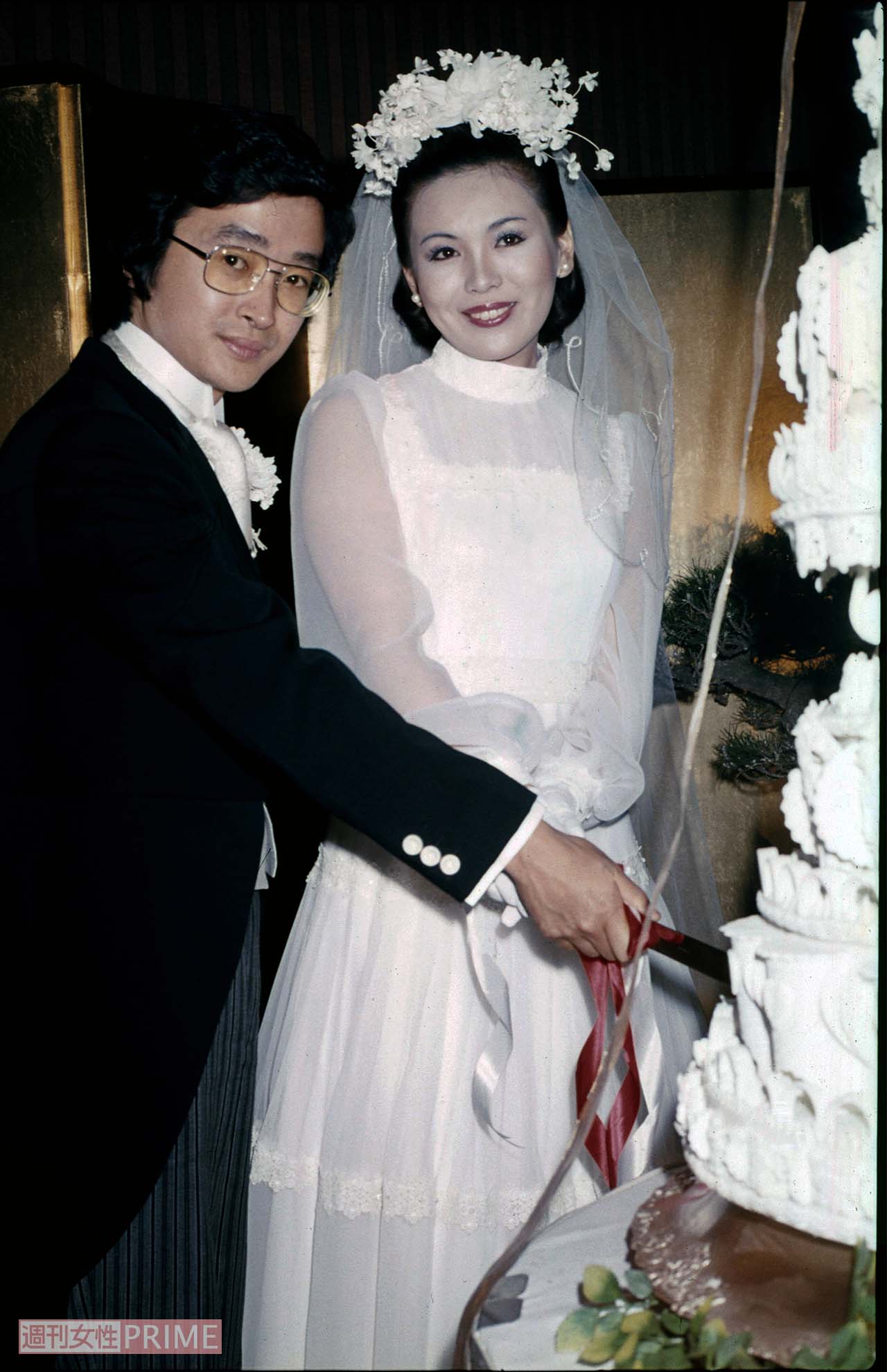 1977年5月22日、現在の夫・上沼真平氏と結婚式を挙げた上沼恵美子