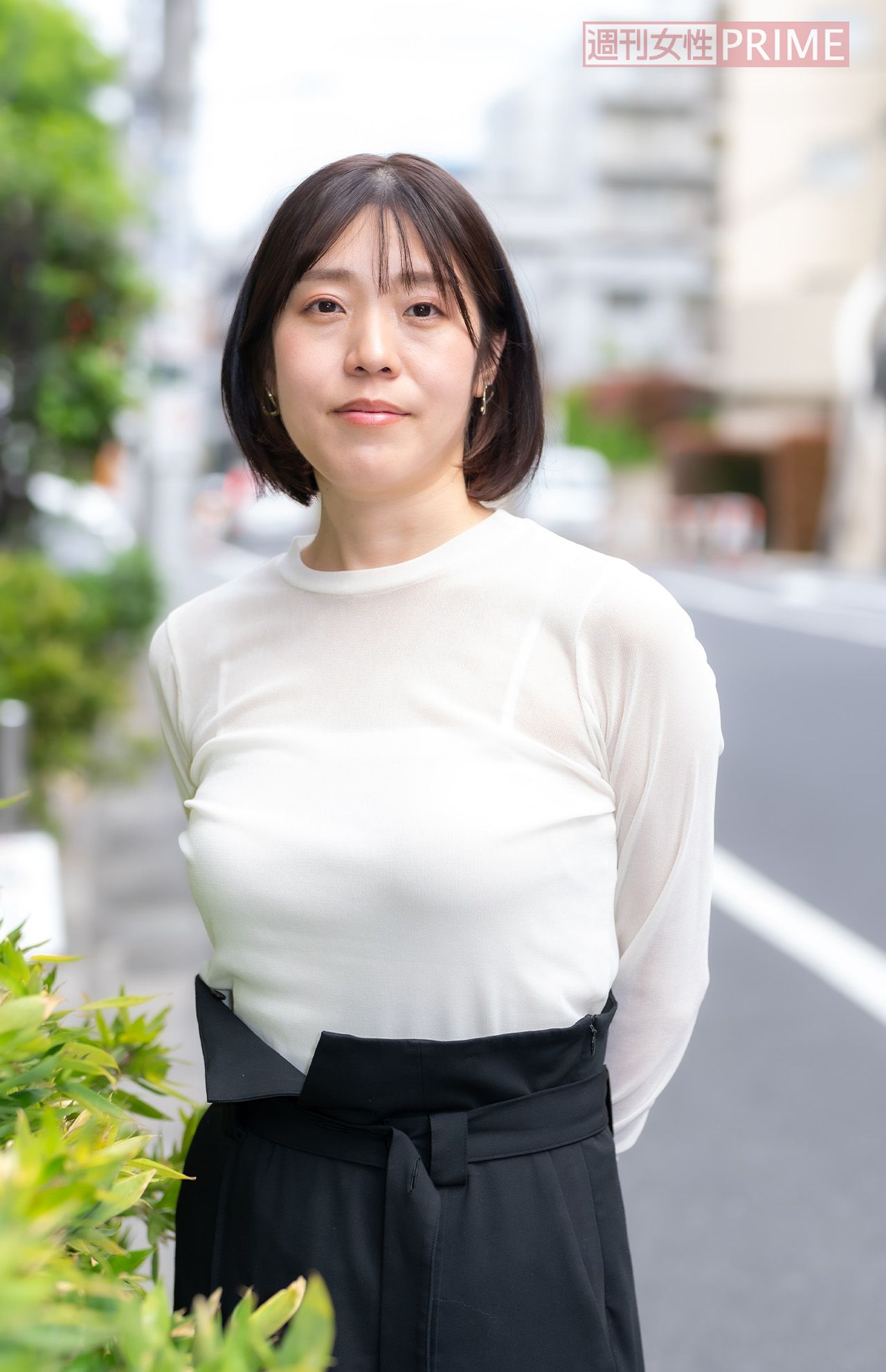 島本理生さん　撮影／佐藤靖彦