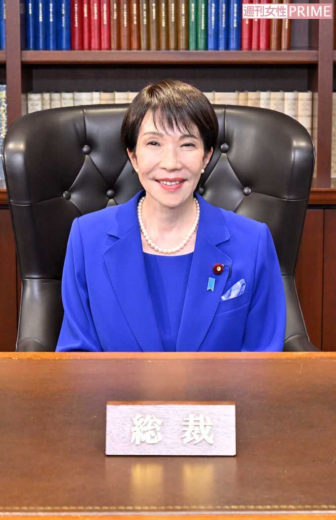 結党以来初の女性総裁に選出された高市早苗氏（2025年10月4日撮影）