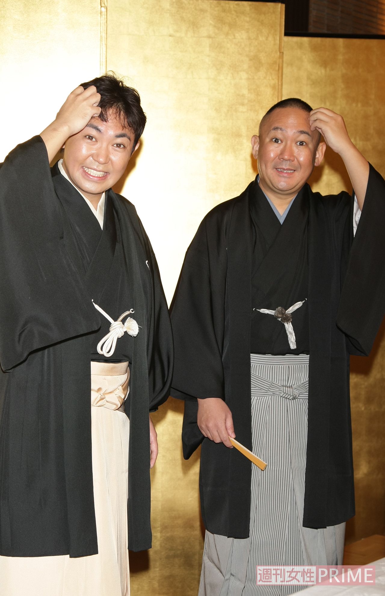 次男の二代目林家三平、長男の林家正蔵