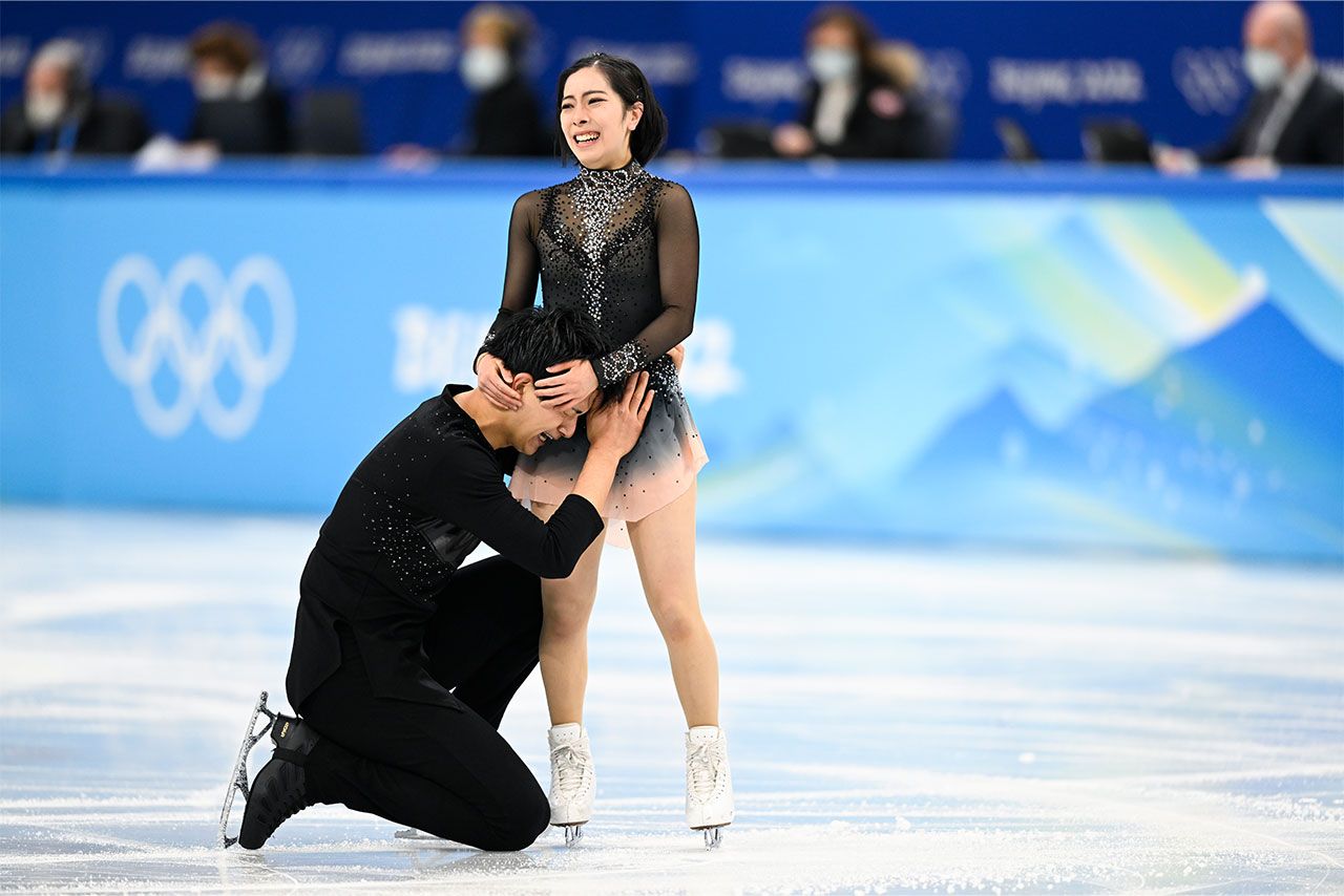 2022年北京五輪での三浦璃来と木原龍一