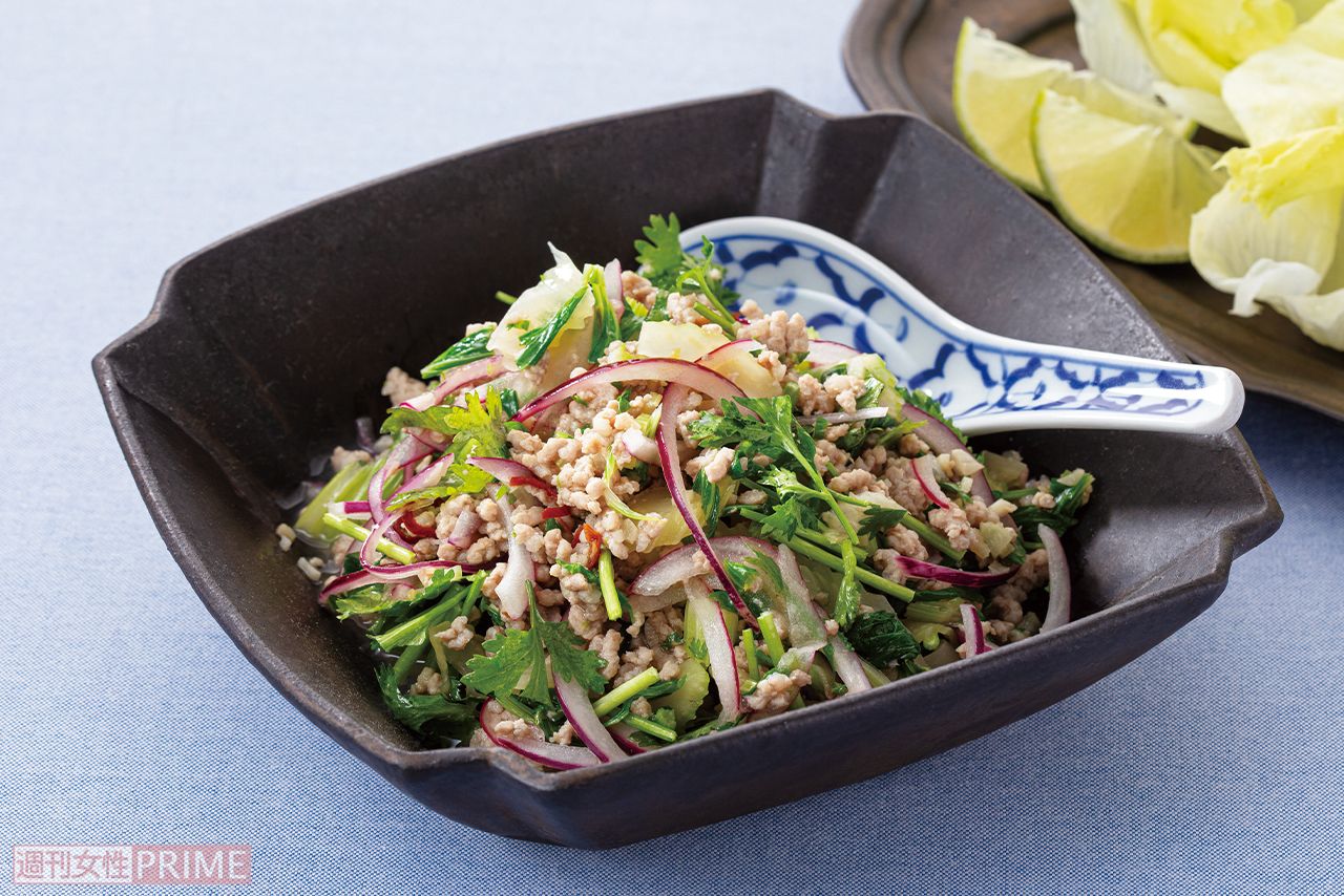 加藤家思い出のひき肉レタス包み　撮影／三田村優