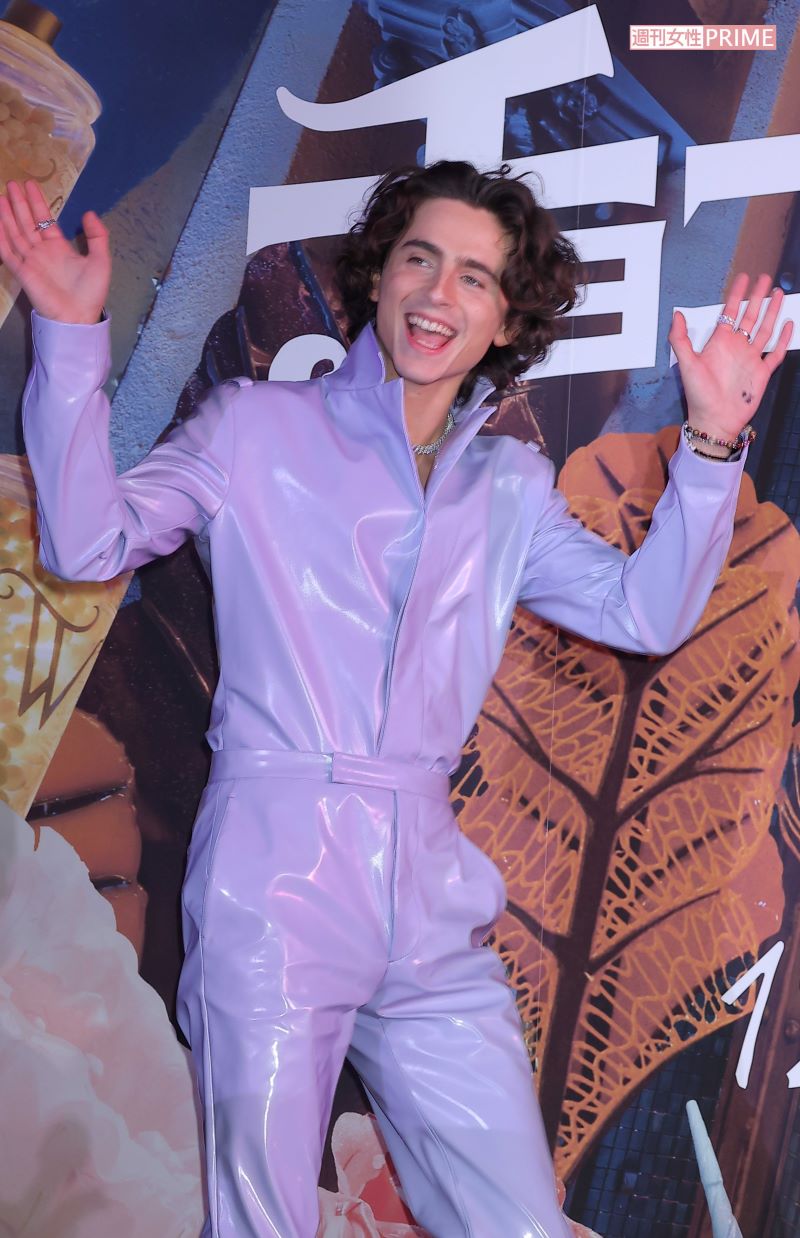 2023年11月『ウォンカとチョコレート工場のはじまり』のイベントで来日したティモシー・シャラメ