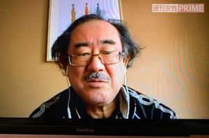 Skypeで取材に応じる高達潔さん。1959年、神奈川県生まれ。南ア在住20年目。